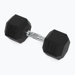 Ganteră cauciucată  XTREXO Hex HXD150 15 kg