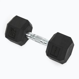 Ganteră cauciucată XTREXO Hex HXD100 10 kg