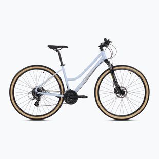 Bicicletă cross pentru femei ATTABO SANO 3.0 28" alb