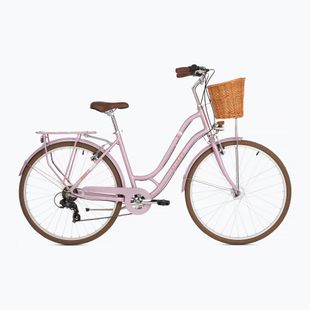 Bicicletă de oraș pentru femeii ATTABO CITY 28" roz