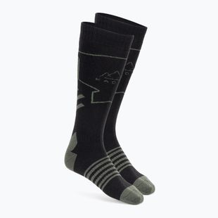 Șosete de schi KADVA Skio negru/verde