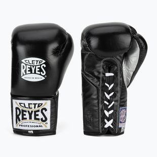 Mănuși de box Cleto Reyes Thumb in Cow Leather black/silver