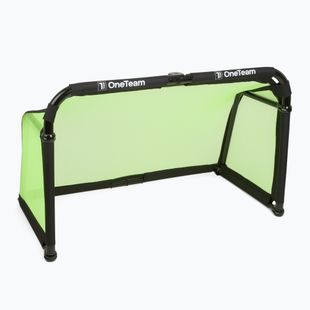 Poartă de fotbal OneTeam SWIFTGOAL 150 x 90 cm foldable black/green