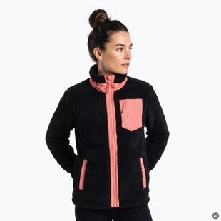 Bluză fleece pentru femei KADVA Rodvik WMNS Antracytowy/Szary/Różowy