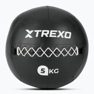 Minge medicinală TREXO Wall Ball 5 kg negru