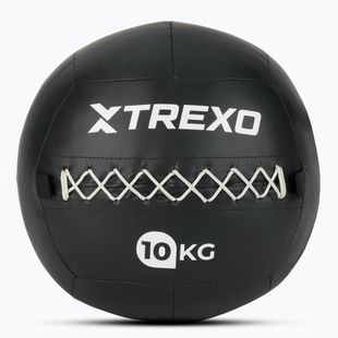 Minge medicinală XTREXO Wall Ball 12 kg negru