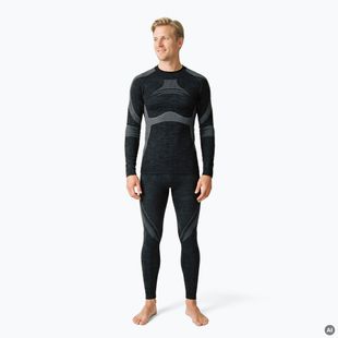 Set de lenjerie termoactivă pentru bărbați Woolcano SET1089 Czarny