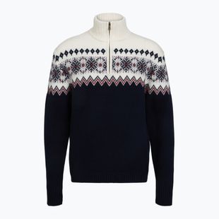 Pulover pentru bărbați Woolcano SWT1091 Granatowy/Kremowy