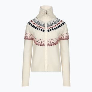 Pulover pentru femei Woolcano SWT1092 Kremowy/Granatowy