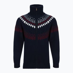 Pulover pentru bărbați Woolcano SWT1093 Granatrowy/Kremowy