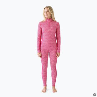 Set de lenjerie termoactivă pentru femei Woolcano SET1121 Pink