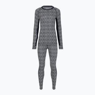 Set de lenjerie termoactivă pentru femei Woolcano SET1109 Granatowy