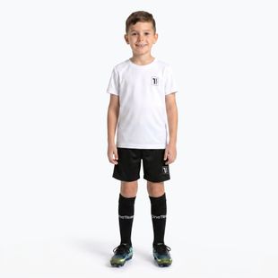 Set fotbal pentru copii OneTeam Precision Set tricou și pantaloni scurți alb