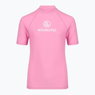 Tricou pentru copii AQUASTIC Rimos UV 50+ UPF pink