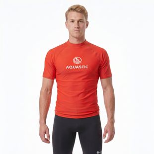 Tricou pentru bărbați AQUASTIC Rimos UV 50+ UPF orange