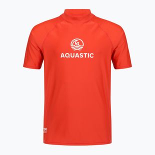 Tricou pentru bărbați AQUASTIC Rimos UV 50+ UPF orange