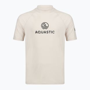 Tricou pentru bărbați AQUASTIC Rimos UV 50+ UPF beige