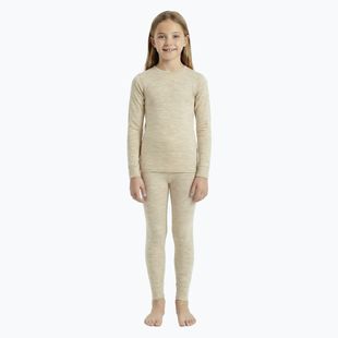 Set de lenjerie termoactivă pentru copii WOOLCANO Merino SET0683 beige