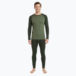 Set de lenjerie termoactivă pentru bărbați WOOLCANO termoaktywna Merino SET0978 khaki