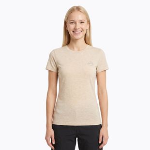 Tricou de trekking pentru femei KADVA Merivra merino beige