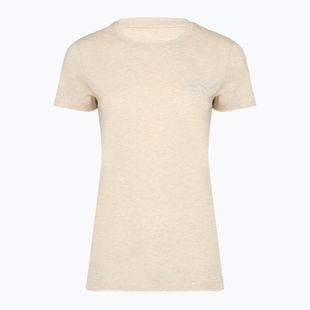 Tricou de trekking pentru femei KADVA Merivra merino beige