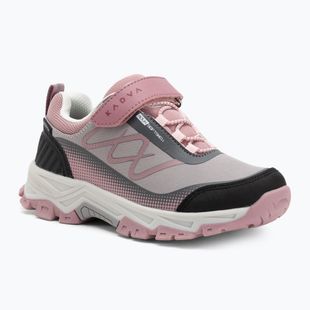 Încălțăminte trekking pentru copii Kadva Rocky Trail Low WaterProof Softshell gray / pink