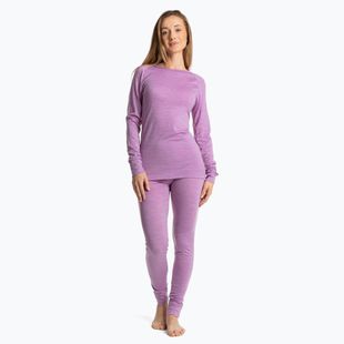 Set de lenjerie termoactivă pentru femei WOOLCANO Merino SET0543 mov
