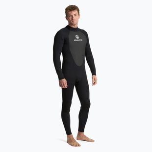 Costum de surfing pentru bărbați AQUASTIC din neopren 4/3 mm WAVEY negru