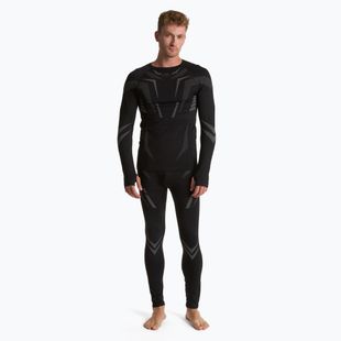 Set de lenjerie termică pentru bărbați KADVA ALPINESTEP COOLMAX THERMAL PRO DRY fără cusături negru