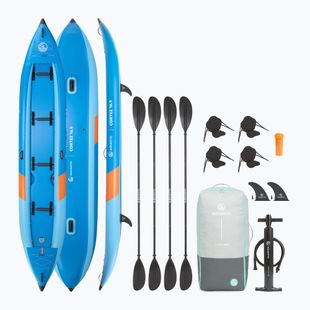 Caiac gonflabil 4-osobowy AQUASTIC Cortez 16'9" hybrid blue