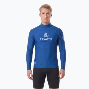 Longsleeve de înot AQUASTIC UV 50+ UPF Rimos albastru marin