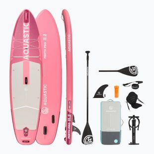 Placă  SUP AQUASTIC Perth Pro 11'2" allround roz