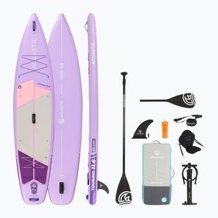 Set placă SUP gonflabilă AQUASTIC Touring 11'6" purple