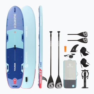 Set placă SUP gonflabilă AQUASTIC Tourer 12'0" 2-os blue