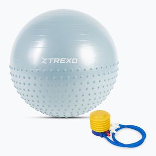Minge de gimnastică pentru masaj XTREXO TXO-B4Z021-BL 65 cm albastru