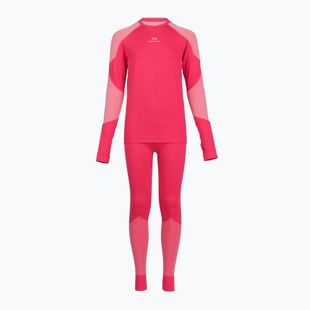Set complet de lenjerie termică pentru copii KADVA Frosty Jrg Set fără cusături roz