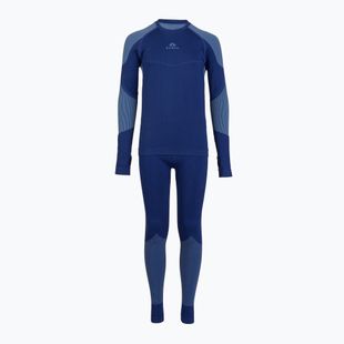 Set complet de lenjerie termică pentru copii KADVA Frosty Jrb Set, fără cusături, bleumarin