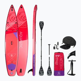 AQUASTIC Touring SUP bord 12'6" roșu AQS-SUP004
