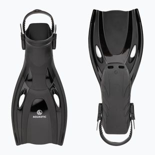 Labe de snorkeling AQUASTIC Cove negru