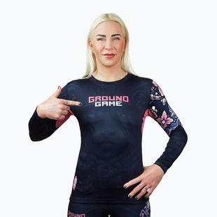 Rashguard longsleeve pentru femei Ground Game Asami multicolor