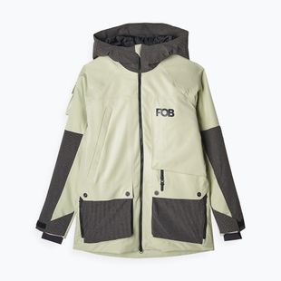 Geacă de snowboard pentru femei 4F F587 olive