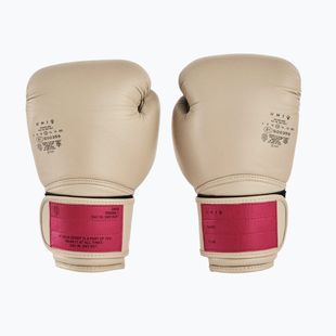 Mănuși de box UNIQ Velcro classic beige