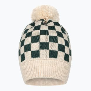 Căciulă de iarnă pentru copii KID STORY Merino green chessboard