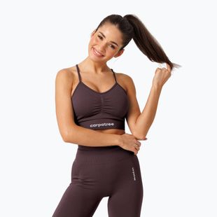 Sutien de antrenament Carpatree Allure Seamless berry brown