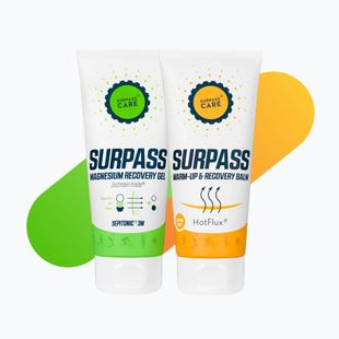Set de regenerare SURPASS magnesium gel + warming balm 200 ml