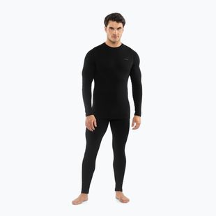Set de lenjerie termoactivă pentru bărbați Viking Meriboo Base Layer black