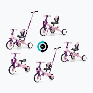 Bicicletă de echilibru pentru copii Milly Mally 5w1 Optimus Max pink