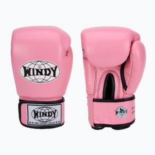 Mănuși de box WINDY Classic Genuine Leather red