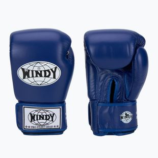 Mănuși de box WINDY Classic Genuine Leather blue