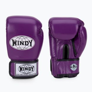 Mănuși de box WINDY Classic Genuine Leather purple